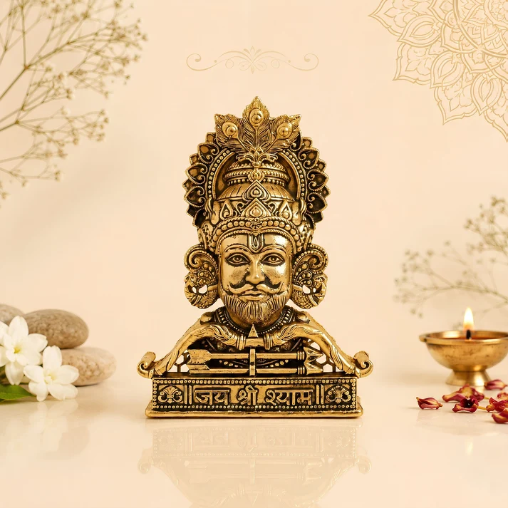 Gold Plated Jai Shree Shyam Idol